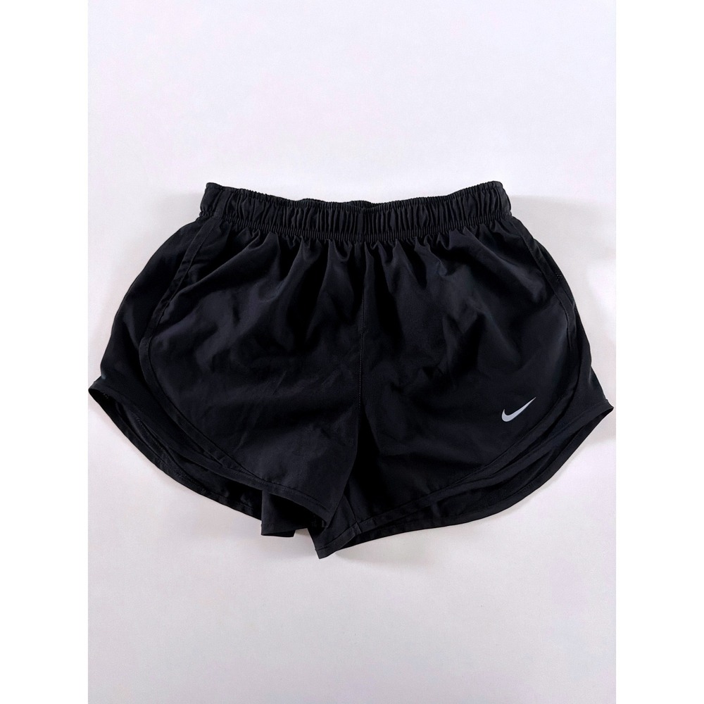 Nike Dri-FIT Womens Running Shorts Black Elastic Waist Athletic Size Small